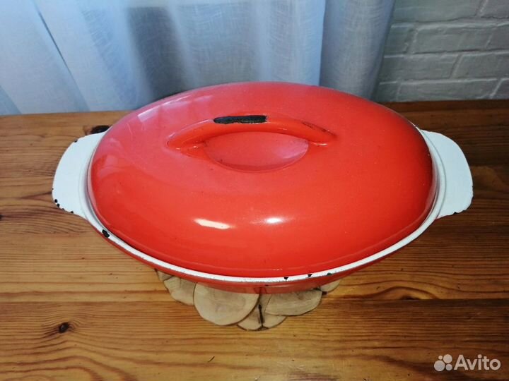 Утятница чугунная эмалированная СССР