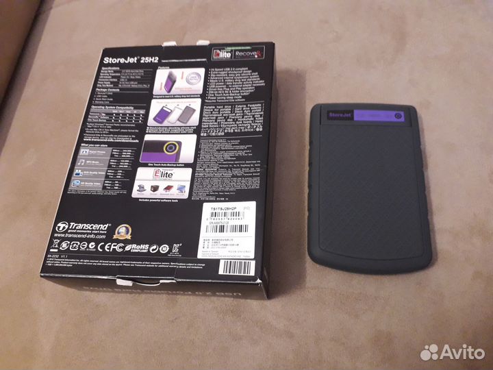 Transcend бокс корпус 1TB 2.0 USB