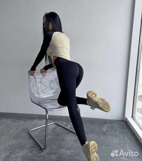 Костюм для фитнеса пушап / лосины push up