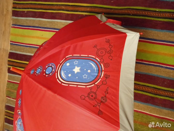 Детский зонт 70 см,трость