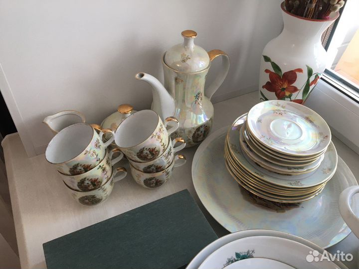 Чайный сервиз мадонна гдр 6 персон