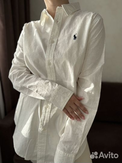Льняная рубашка polo ralph lauren