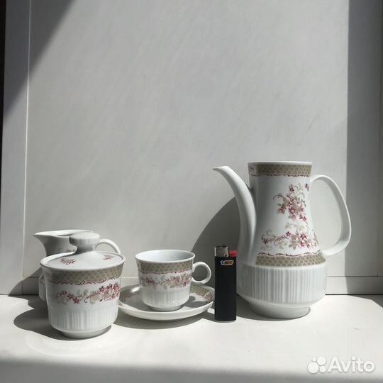 Кофейный сервиз ГДР (Ингласур) Colditz Фарфор