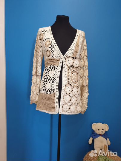 Кофта длинная ажурная вязаная 44-46р Германия otto