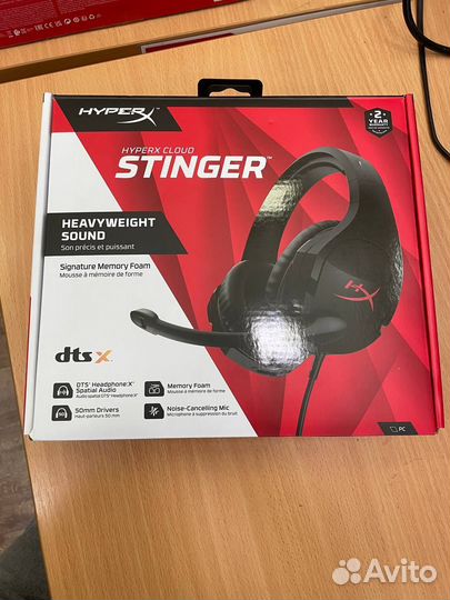 Игровые наушники Hyperx Cloud Stinger Black-Red