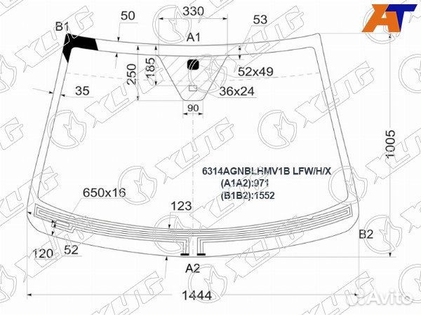 Стекло лобовое daewoo winstorm