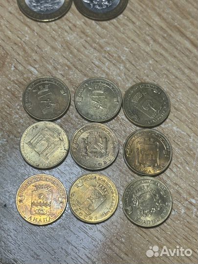 Коллекционные монеты 5 и 10 рублей и копейки СССР