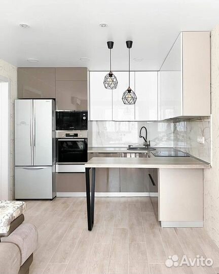 Кухня п-образная на заказ