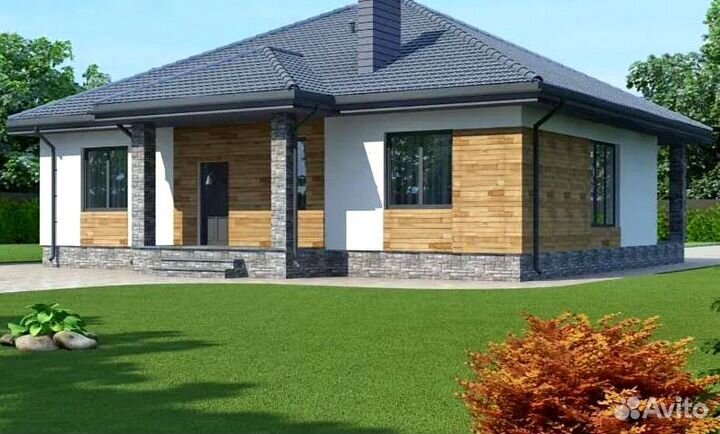 Дом из газоблока под ключ 182 мкв