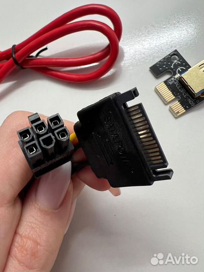 USB райзер для майнинга 009s plus PCI-E1x to 16x