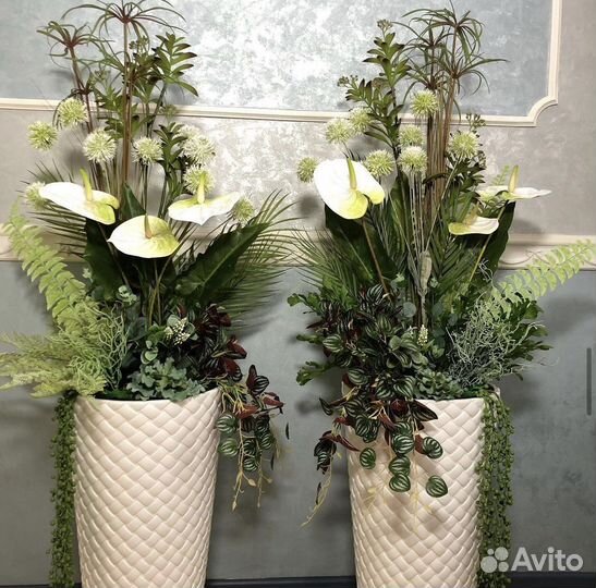 Озеленение интерьера, цветочная композиция