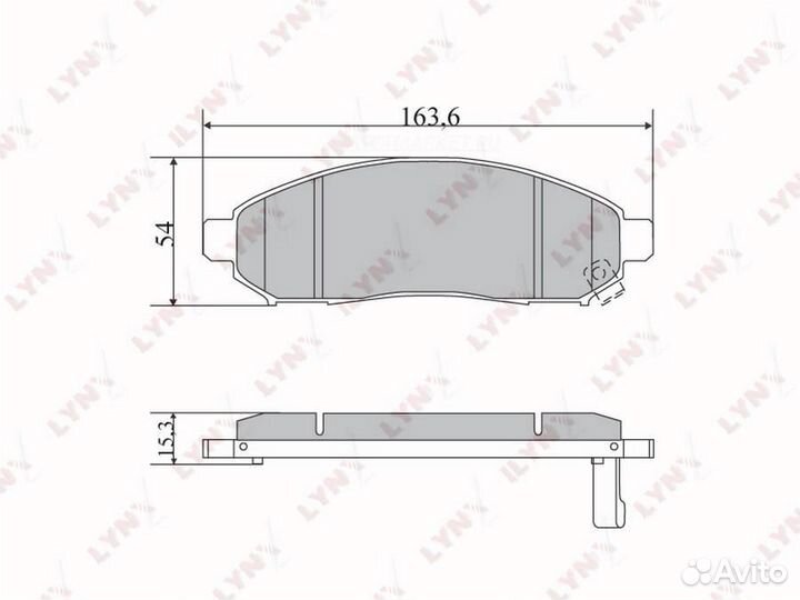 Lynxauto BD-5731 Колодки тормозные дисковые перед
