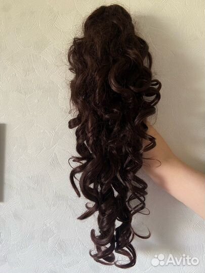 Волосы на заколках/ шиньон