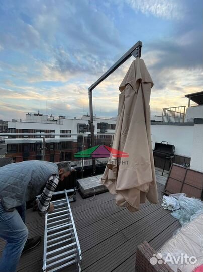 Уличный зонт. Зонт Садовый. Зонт в Веранду