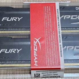 Kingston hyperx fury ddr4 2x8gb 3200MHz