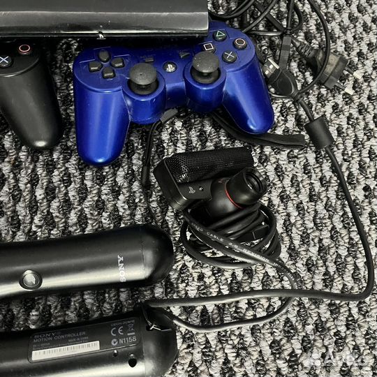 Игровая приставка PS3 Slim 500Gb с кучей всего