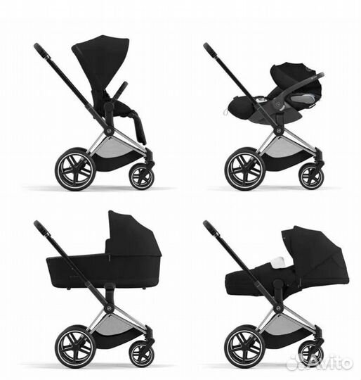 Коляска cybex priam 4 3в1 rose gold