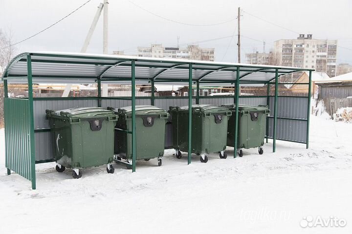 Мусорный Бак Контейнер 1100л Морозостойкий - 40с