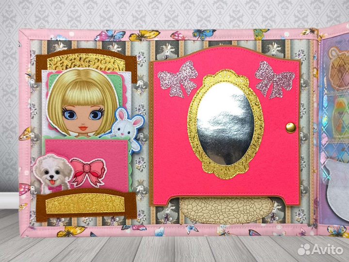 Развивающая книжка игрушка Кукольный домик