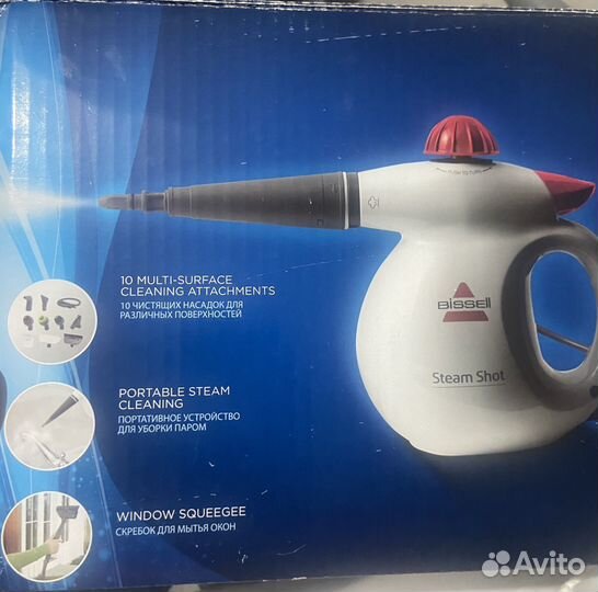 Пароочиститель/отпариватель bissell steam shot