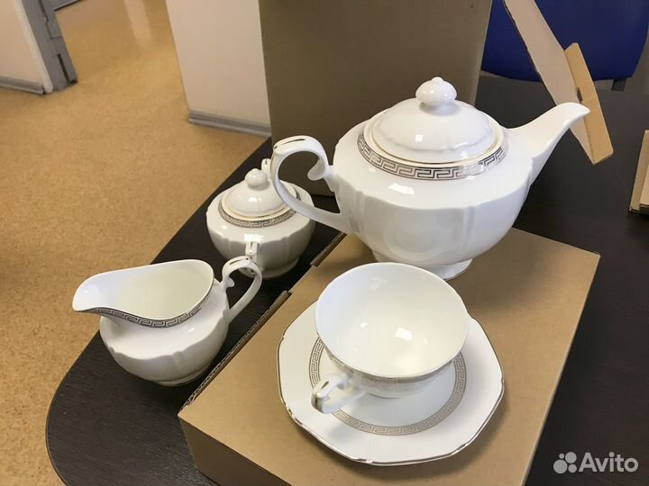 Чайный сервиз Bohemia (костяной фарфор, 6 персон)