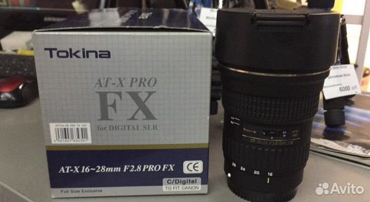Tokina AT-X 16-28mm f/2.8 Pro FX Canon EF, Новый