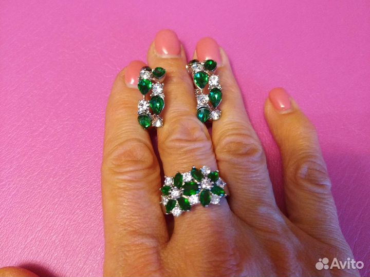 Гарнитур серебро 925 проба