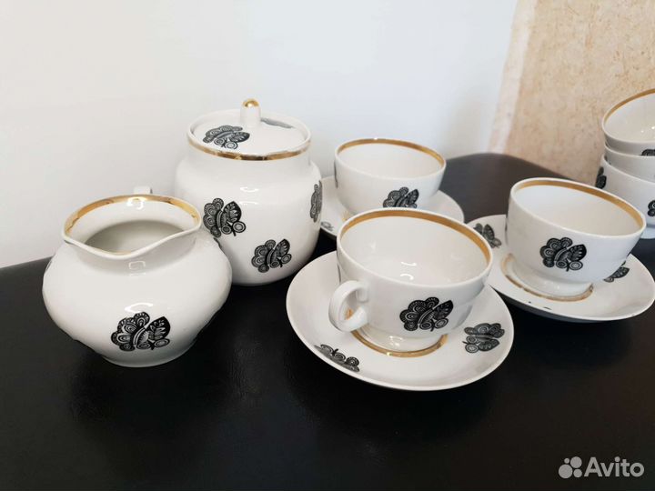 Чайный сервиз фарфор СССР, 