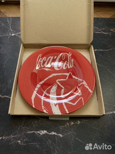 Тарелка Coca Cola Кока Кола со звездами