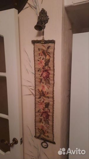 Шнур для звонка, сонетка с колокольчиком