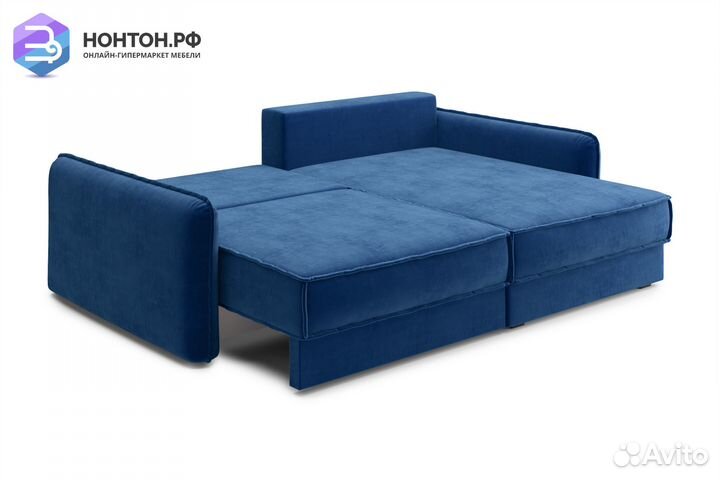 Диван угловой тик-так Антей темно-синий