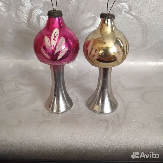 Елочные игрушки СССР, Дед Мороз, бусы