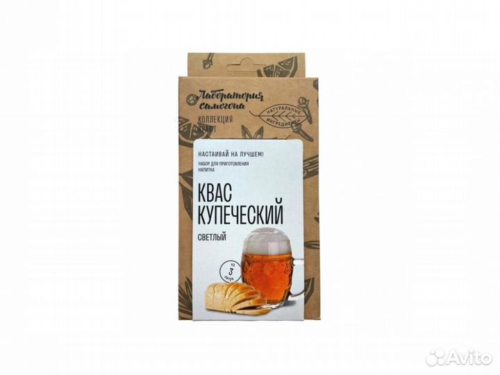 Купеческий квас светлый (на 3л) Box