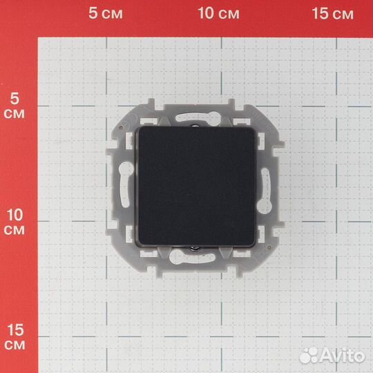 Переключатель Legrand Inspiria 673683 одноклавишный перекрестный скрытая установка антрацит