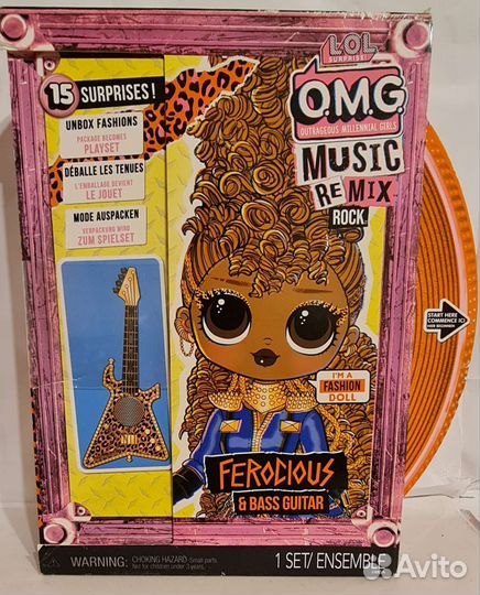Кукла L.O.L. OMG Ferocious and Bass Guitar 577591