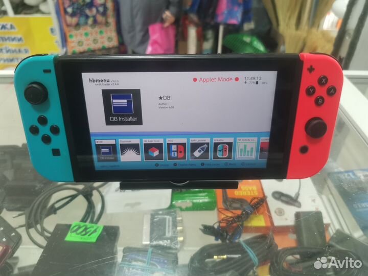 Nintendo switch прошитая+128гб