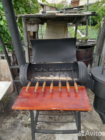 Мангал + печка под казан