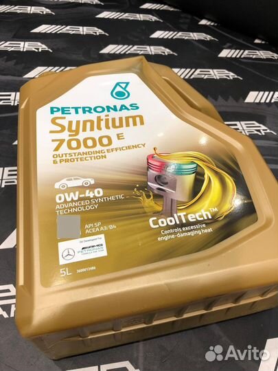 Моторное масло petronas Syntium 7000 E 0W-40 5L