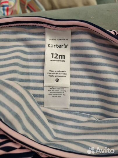 Купальные костюмы Carter's для девочек размер 12м