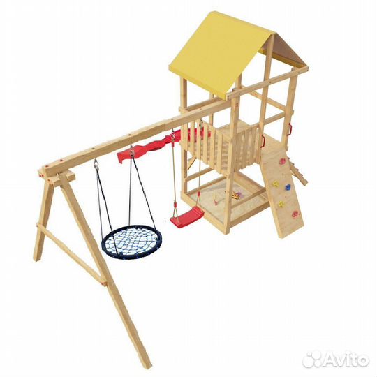 Детская площадка с качелями гнездо 4-й Элемент
