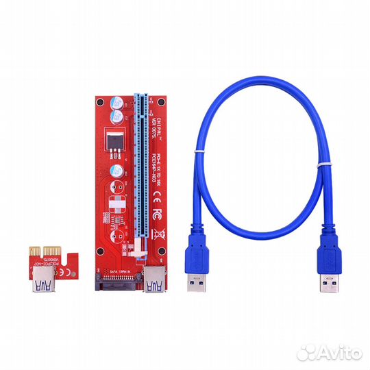 Райзер для видеокарты PCI-E SATA ver007s USB 3.0