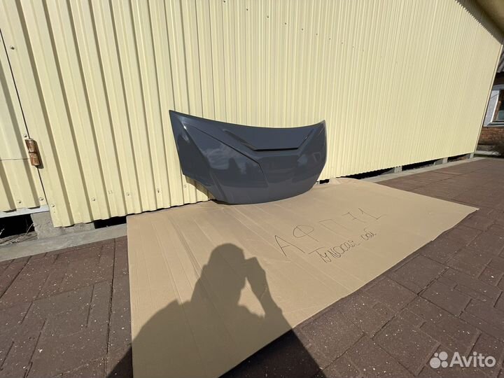 Капот на Газель тюнинг Drive цвет Шторм Грей серый