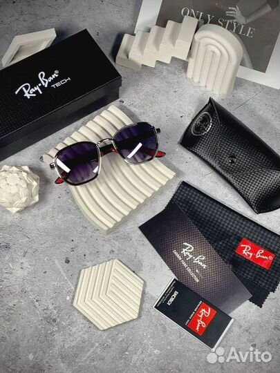 Очки Ray Ban ferrari фиолетовые