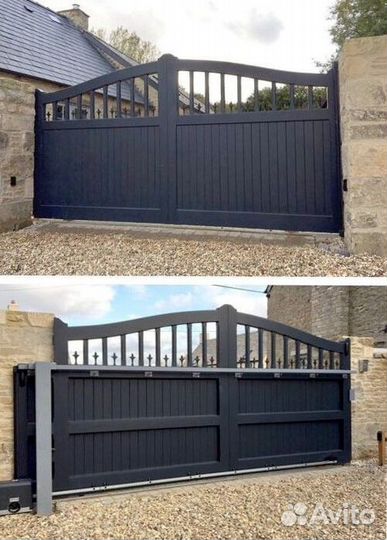 Откатные ворота с установкой