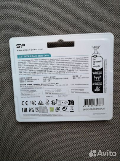 Новый ssd SP A56 512Gb