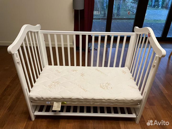 Детская приставная кроватка fiorellino lilly