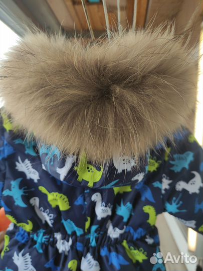 Зимний комбинезон 80 86 для мальчика новый