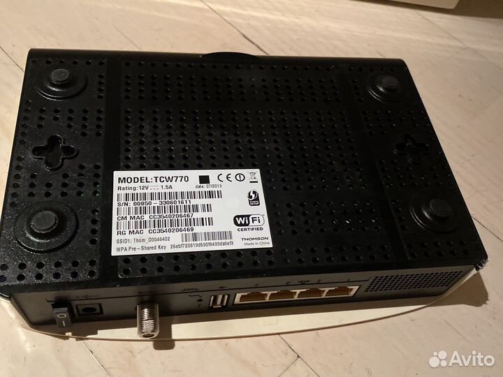 Wifi роутер Thomson TCW770