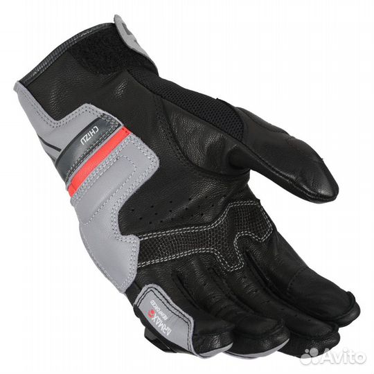 Motorradhandschuhe Macna Chizu Grau-Schwarz Черный