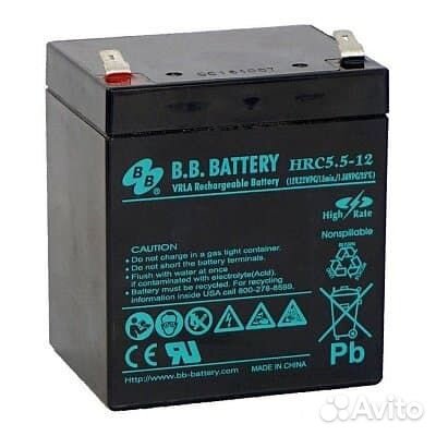 Аккумулятор BB Battery HRC 5.5-12 (12V / 5Ah)